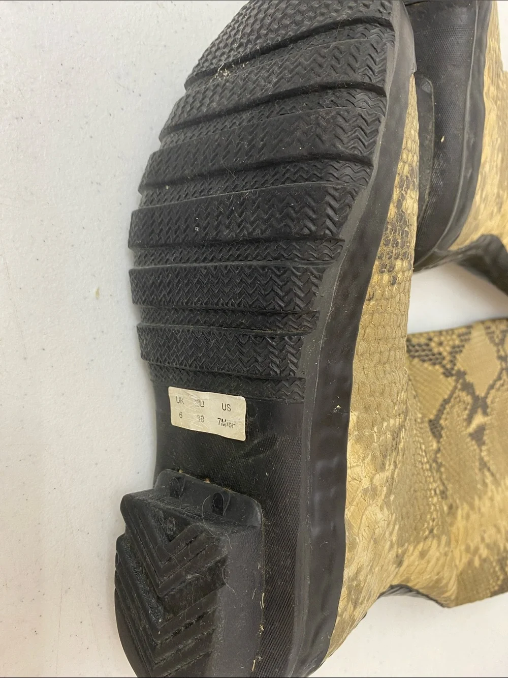 Snake Skin Hunter Rubber Rain Boots